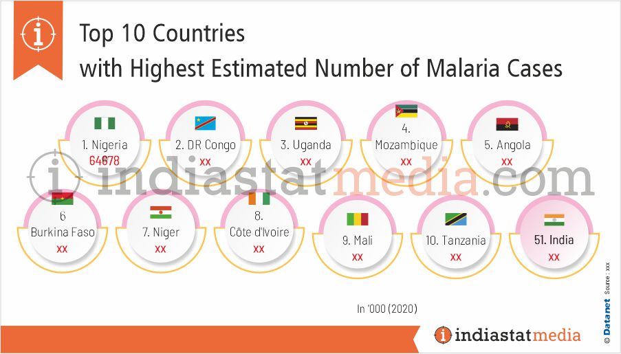 Top 10 Countries with Highest Number of Malaria Incidence in the World (2020)